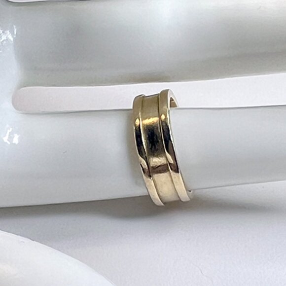 Cartier Double C Ring 18k YG Cuff Band Size US 6.5 - Picture 5 of 7